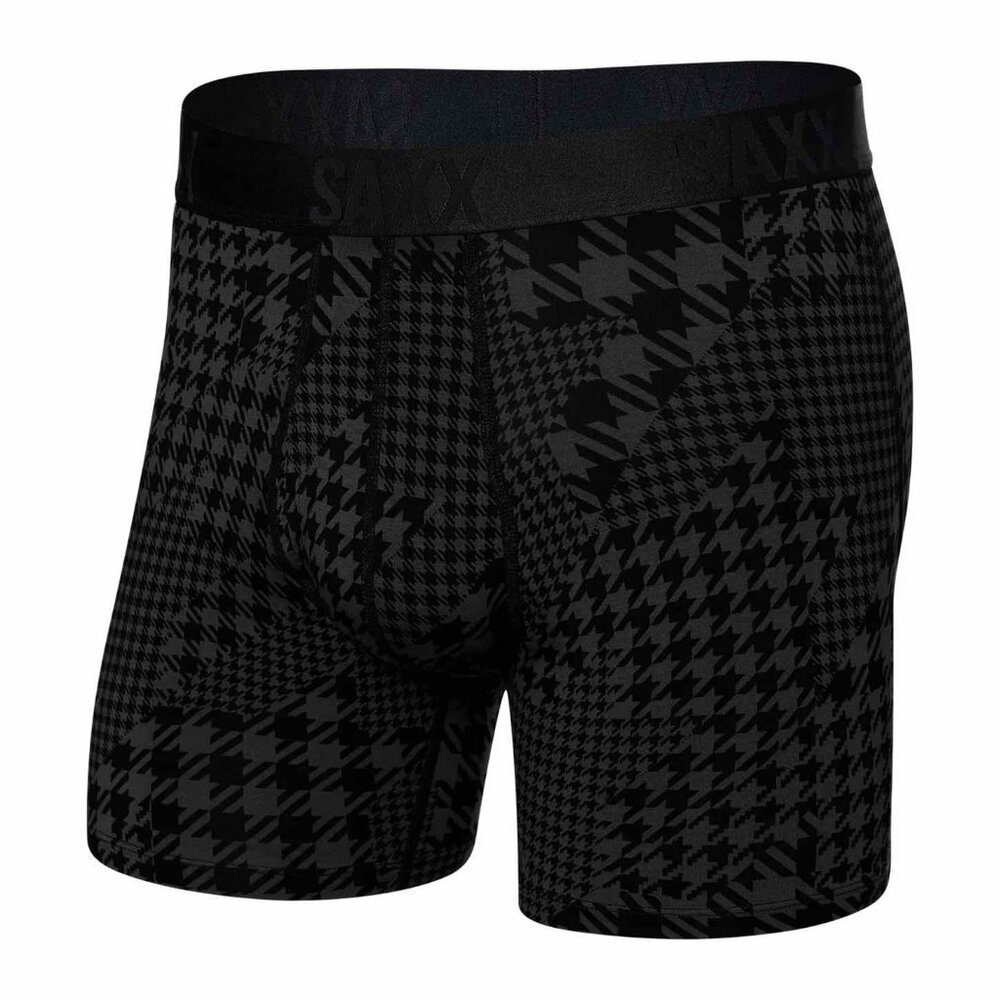 22nd Century Silk Boxer Brief Dogstooth Camo Black size medium